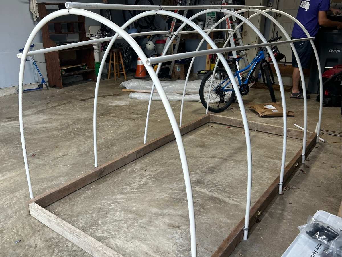 How To Build a DIY Mini Greenhouse - A Hint of Homestead