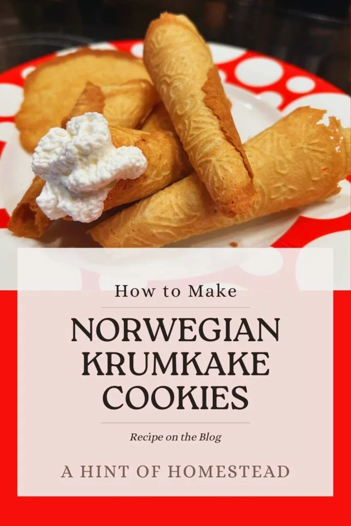 How to Make Krumkake Pinterest Image