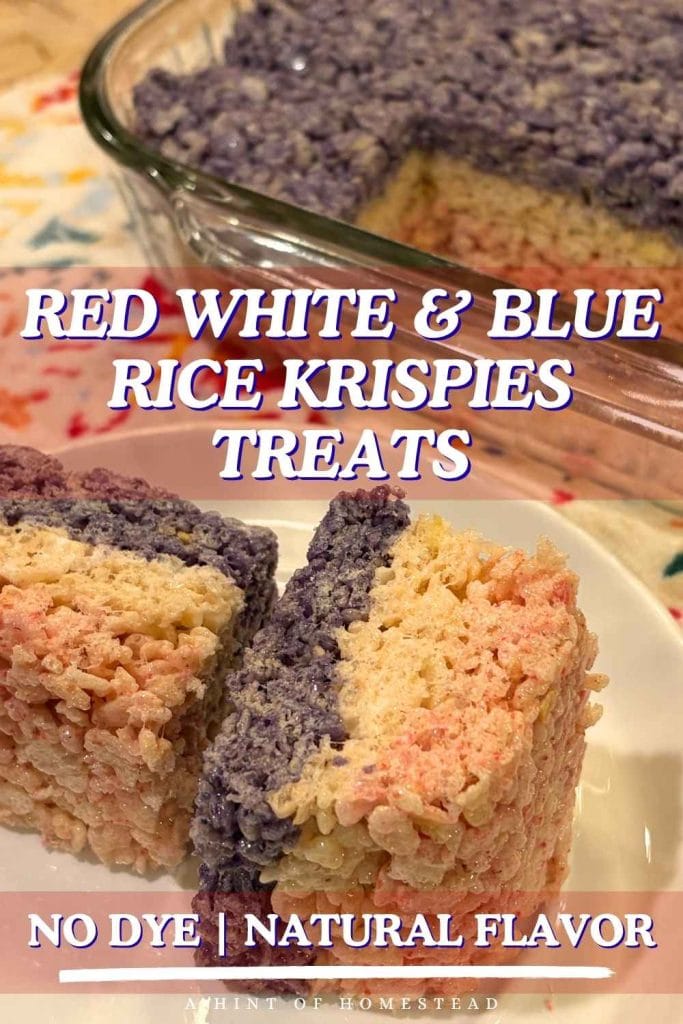 dye free rice krispies treats pinterest image