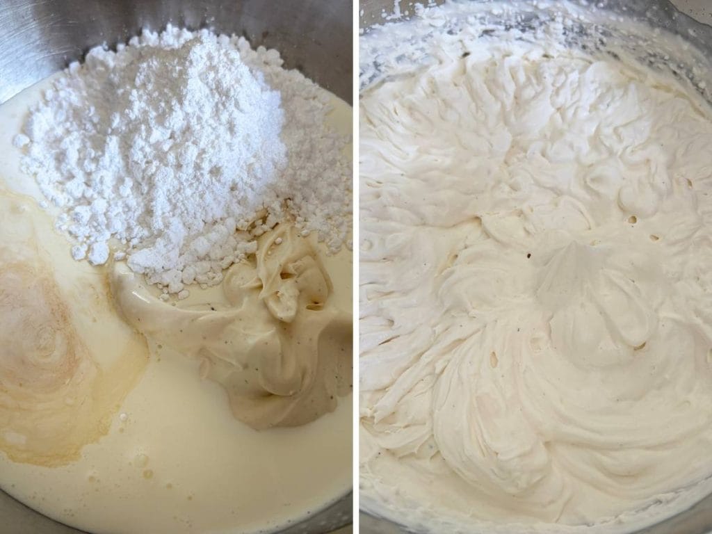 whipping together a mascarpone vanilla cream