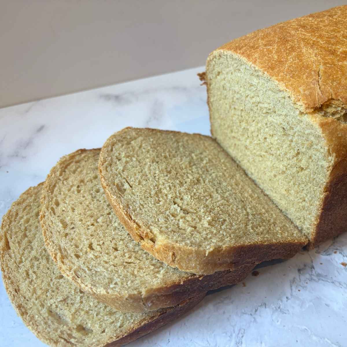 sliced honey wheat bread loaf